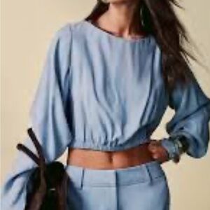 Blue Women's oversized Top